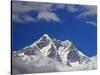 Jagged Tops of Everest Range-Jagdish Agarwal-Stretched Canvas