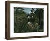 Jaguar Attacking a Horse, 1910-Henri JF Rousseau-Framed Premium Giclee Print