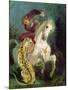 Jaguar Attacking a Horseman, C.1855-Eugene Delacroix-Mounted Giclee Print