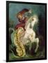 Jaguar Attacking a Horseman, C.1855-Eugene Delacroix-Framed Giclee Print