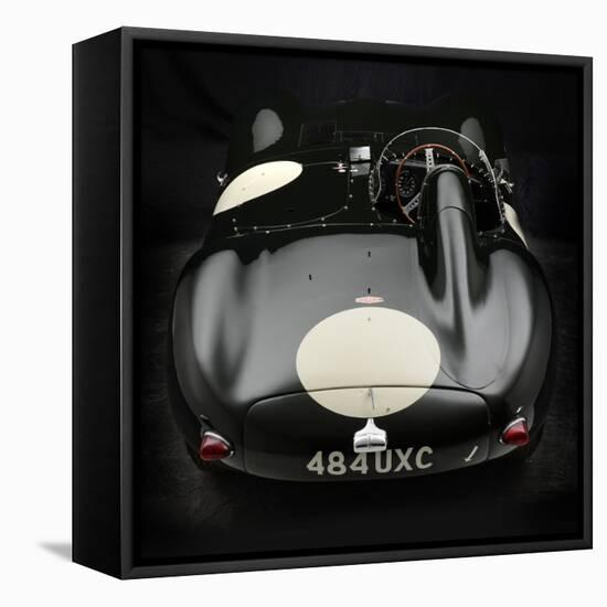 Jaguar D type 1956-Simon Clay-Framed Stretched Canvas