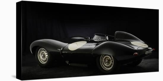 Jaguar D type 1956-Simon Clay-Stretched Canvas