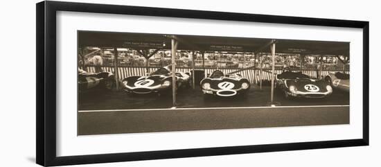 Jaguar D-Type / Tojeiro-Ben Wood-Framed Giclee Print