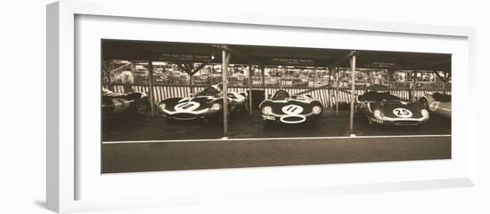 Jaguar D-Type / Tojeiro-Ben Wood-Framed Giclee Print