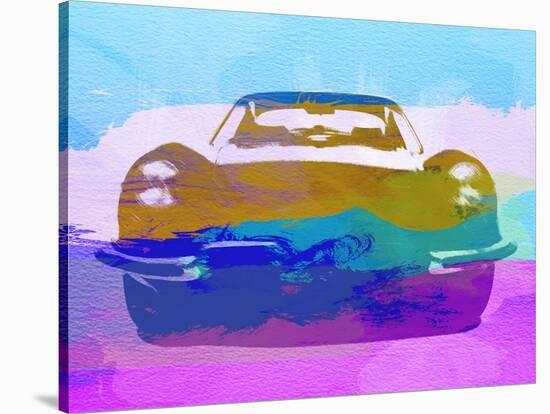 Jaguar E Type Front-NaxArt-Stretched Canvas