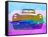 Jaguar E Type Front-NaxArt-Framed Stretched Canvas