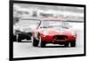 Jaguar E-Type Racing Watercolor-NaxArt-Framed Art Print