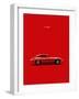 Jaguar E-Type Red-Mark Rogan-Framed Art Print