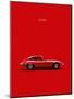 Jaguar E-Type Red-Mark Rogan-Mounted Art Print