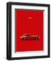 Jaguar E-Type Red-Mark Rogan-Framed Art Print