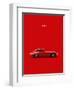 Jaguar E-Type Red-Mark Rogan-Framed Art Print