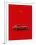 Jaguar E-Type Red-Mark Rogan-Framed Art Print