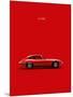 Jaguar E-Type Red-Mark Rogan-Mounted Art Print