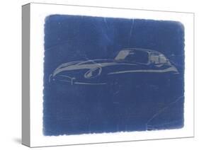 Jaguar E Type-NaxArt-Stretched Canvas