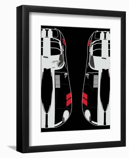 Jaguar E-Type-NaxArt-Framed Art Print