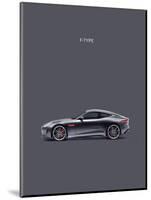 Jaguar F-Type Grey-Mark Rogan-Mounted Art Print