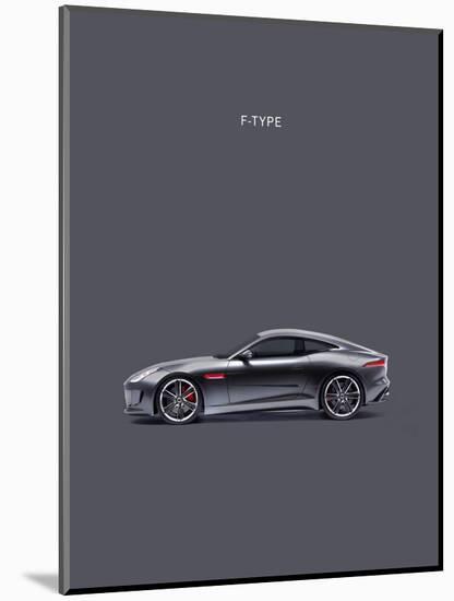 Jaguar F-Type Grey-Mark Rogan-Mounted Art Print