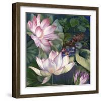 Jaguar Lily Pond-Bill Jackson-Framed Giclee Print