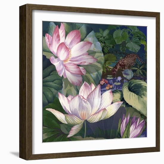 Jaguar Lily Pond-Bill Jackson-Framed Giclee Print