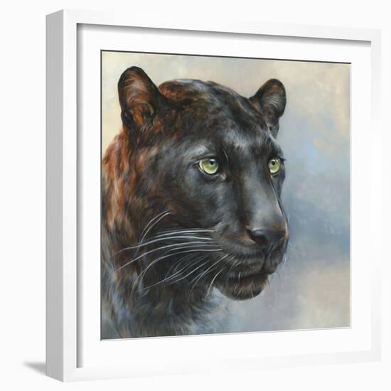 Jaguar Presence-Dina Perejogina-Framed Art Print