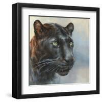 Jaguar Presence-Dina Perejogina-Framed Art Print