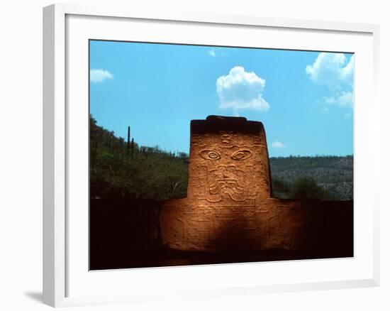 Jaguar Sculpture, Olmec, Teopantecuanitlan, Mexico-Kenneth Garrett-Framed Photographic Print