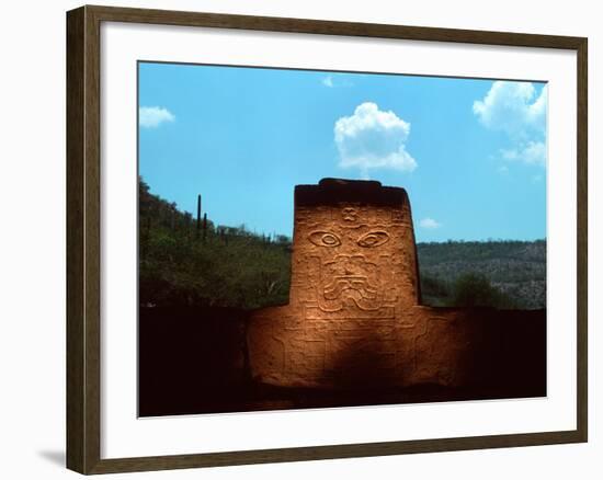 Jaguar Sculpture, Olmec, Teopantecuanitlan, Mexico-Kenneth Garrett-Framed Photographic Print