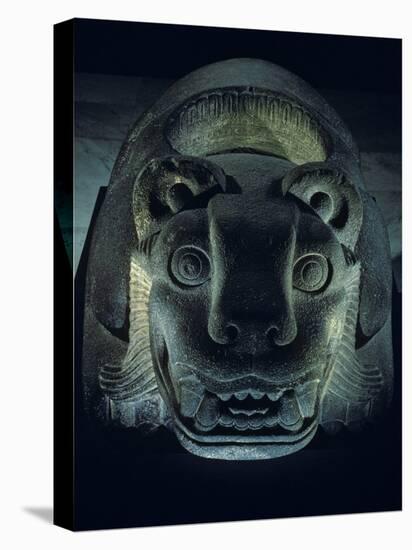 Jaguar-Shaped Receptacle for Hearts of Sacrifice Victims, Templo Mayor, Aztec, Mexico-Kenneth Garrett-Stretched Canvas