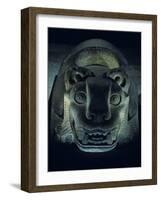 Jaguar-Shaped Receptacle for Hearts of Sacrifice Victims, Templo Mayor, Aztec, Mexico-Kenneth Garrett-Framed Photographic Print