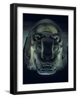 Jaguar-Shaped Receptacle for Hearts of Sacrifice Victims, Templo Mayor, Aztec, Mexico-Kenneth Garrett-Framed Photographic Print