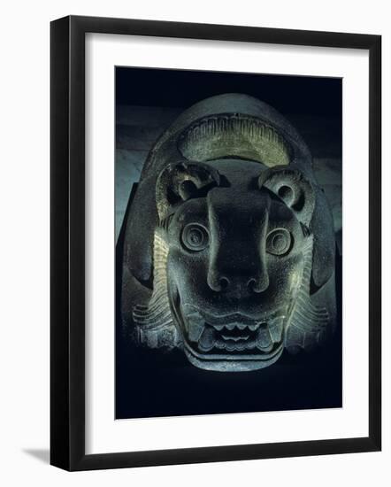 Jaguar-Shaped Receptacle for Hearts of Sacrifice Victims, Templo Mayor, Aztec, Mexico-Kenneth Garrett-Framed Photographic Print