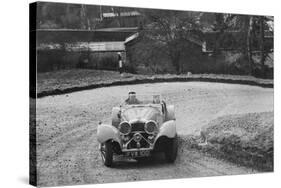 Jaguar SS 100 of CJ Gibson competing in the RAC Rally, 1939-Bill Brunell-Stretched Canvas