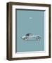 Jaguar XK140 Blue-Mark Rogan-Framed Art Print