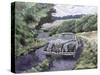 Jaguar Xk150 Cruising-Clive Metcalfe-Stretched Canvas