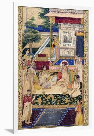 Jahangir and Prince Khurram with Nur Jahan, C1624-1625-null-Framed Giclee Print