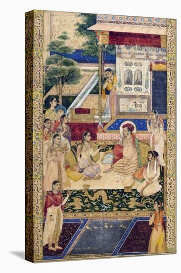 Jahangir and Prince Khurram with Nur Jahan, C1624-1625-null-Stretched Canvas