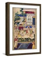 Jahangir and Prince Khurram with Nur Jahan, C1624-1625-null-Framed Giclee Print