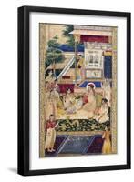 Jahangir and Prince Khurram with Nur Jahan, C1624-1625-null-Framed Giclee Print