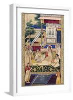 Jahangir and Prince Khurram with Nur Jahan, C1624-1625-null-Framed Giclee Print