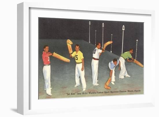 Jai Alai, Miami, Florida-null-Framed Art Print