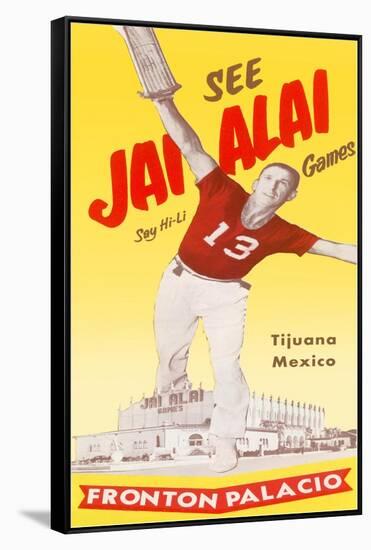 Jai Alai Poster-null-Framed Stretched Canvas