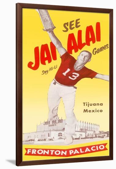 Jai Alai Poster-null-Framed Art Print