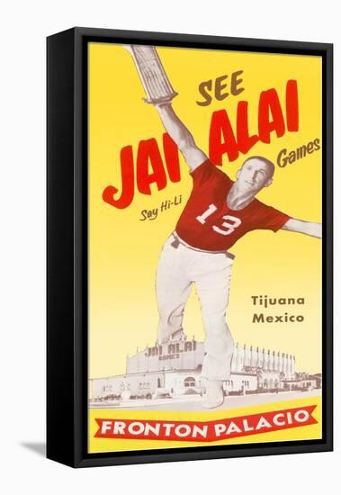 Jai Alai Poster-null-Framed Stretched Canvas