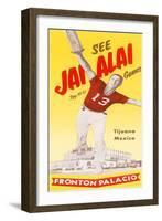 Jai Alai Poster-null-Framed Art Print