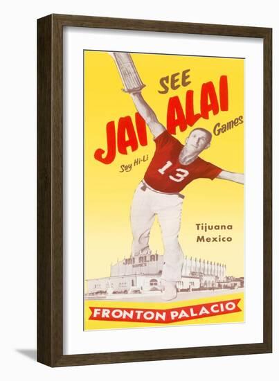 Jai Alai Poster-null-Framed Art Print