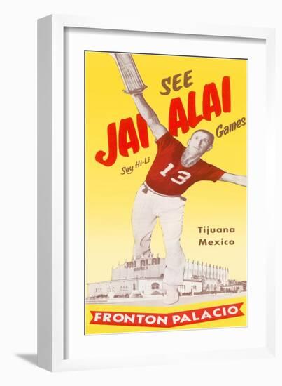 Jai Alai Poster-null-Framed Art Print