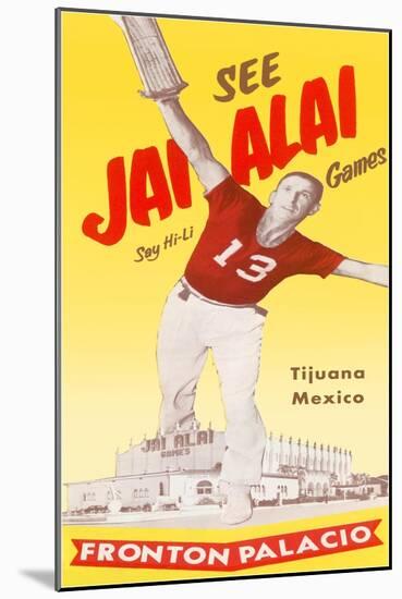 Jai Alai Poster-null-Mounted Art Print