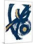 Jaidens Swirl Blue-OnRei-Mounted Art Print