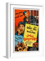 Jail Busters, Top L-R: Leo Gorcey, Huntz Hall, Bottom L-R: Huntz Hall, 1955-null-Framed Art Print