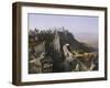 Jain Holy Hill and Temple Complex, Mount Girnar, Junagadh (Junagarh), Gujarat, India-John Henry Claude Wilson-Framed Photographic Print